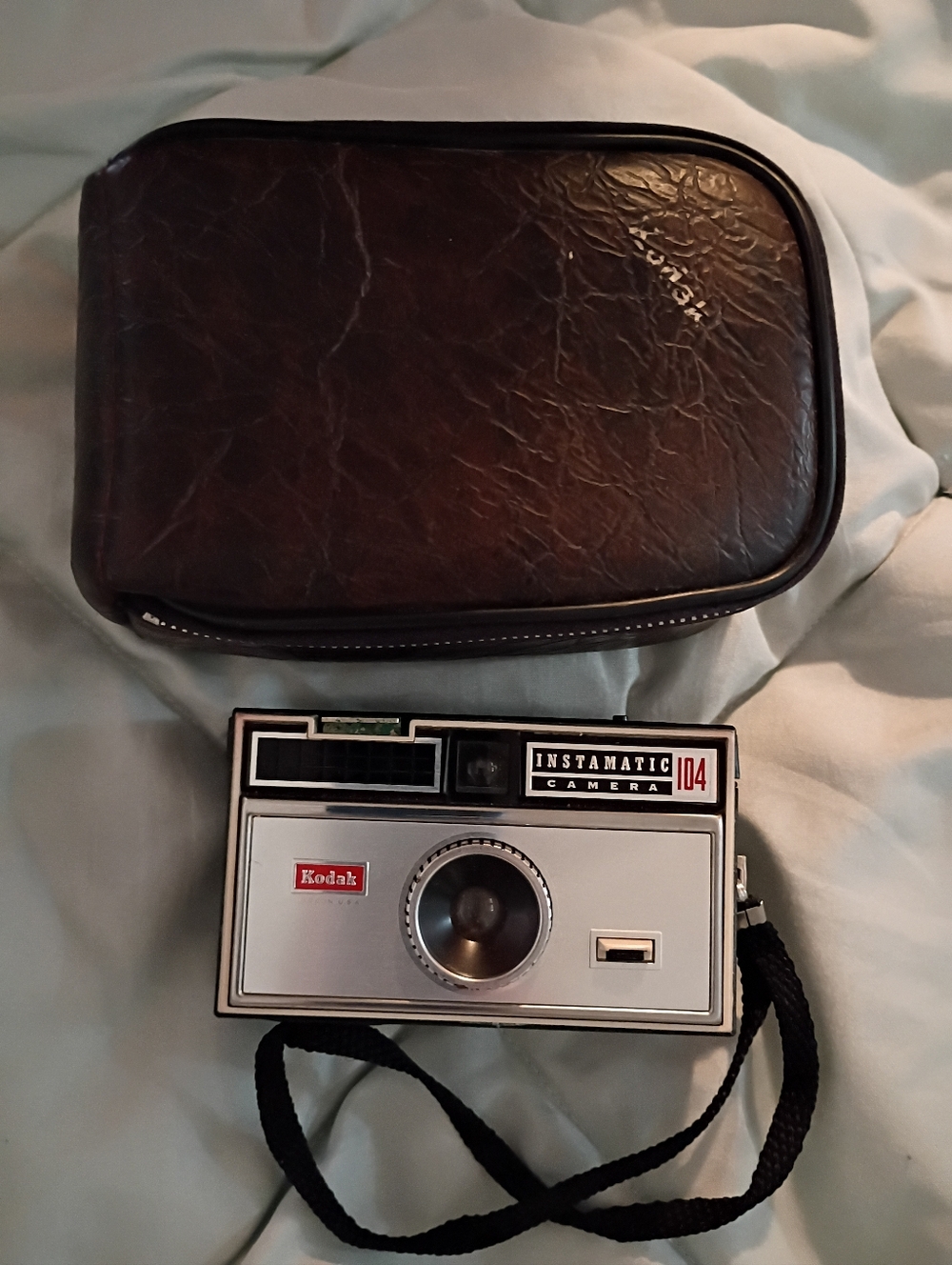 Kodak Instamatic Camera in White with Black Accents